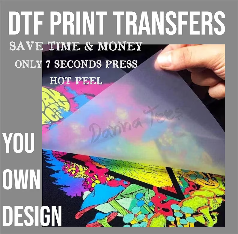 DTF Printing Transfers Your Own Design Custom Full Colour Heat Transfer