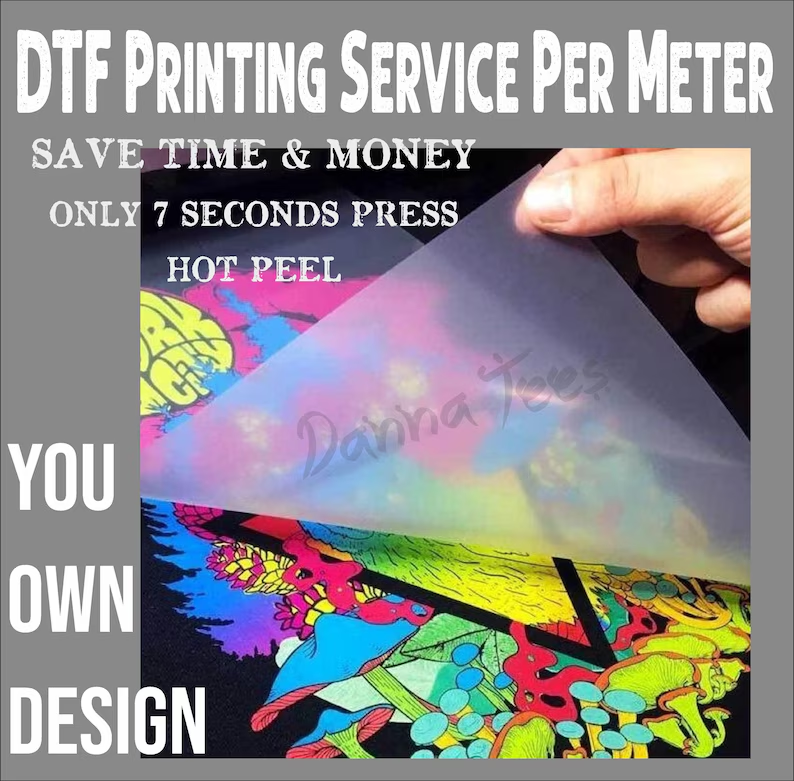 DTF Printing Service By The Linear Metre 550mmX1000mm
