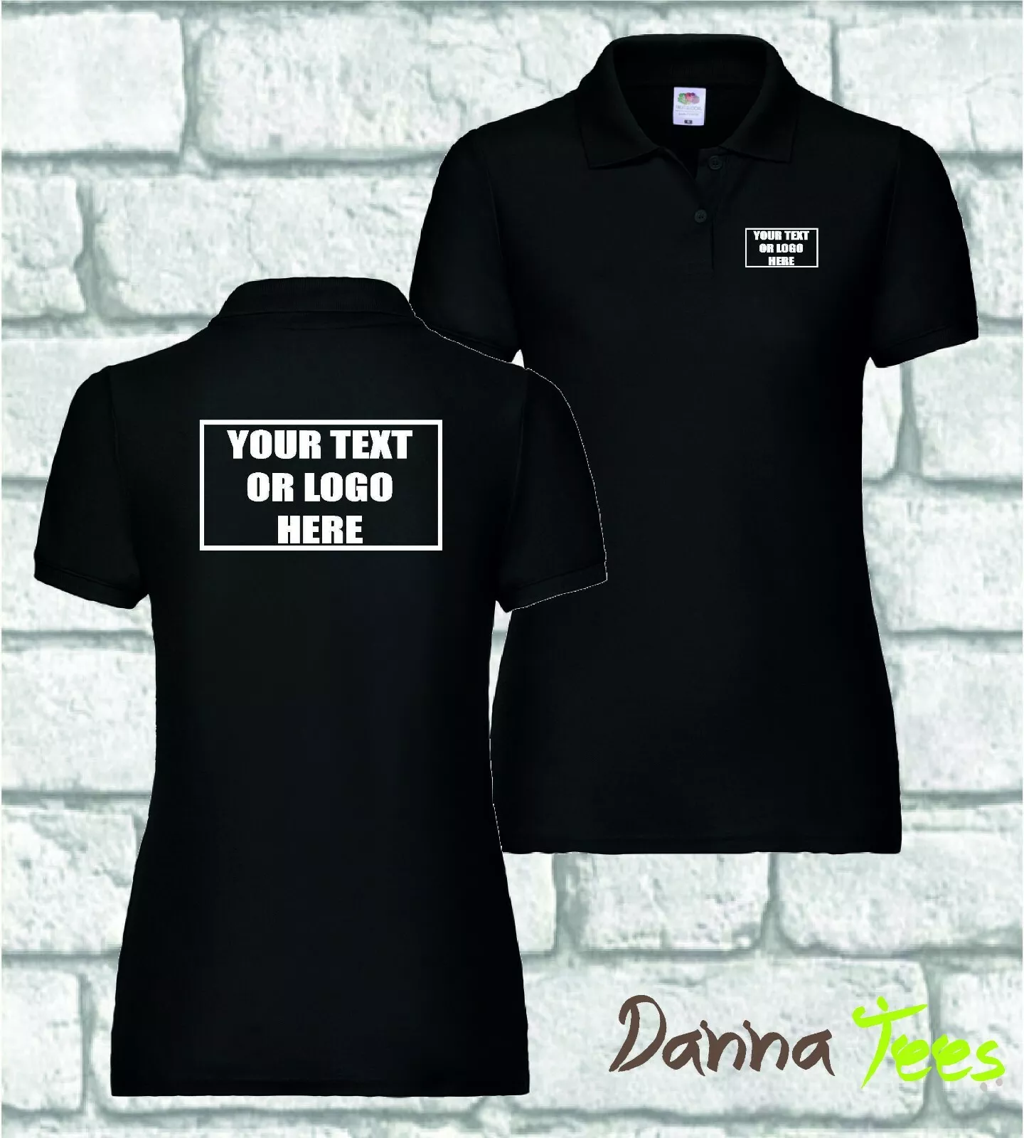 Custom Printed Lady Fit Polo Shirt