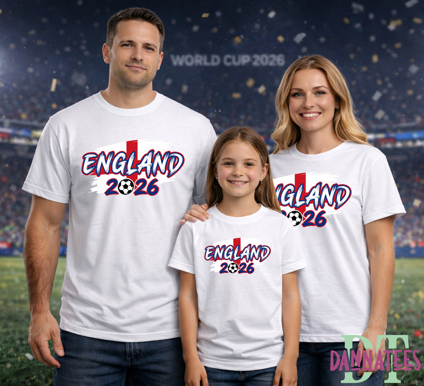 2026 ENGLAND Flag World Cup 26 Adult Kids T-Shirt Football Coming Home Soccer T-shirt