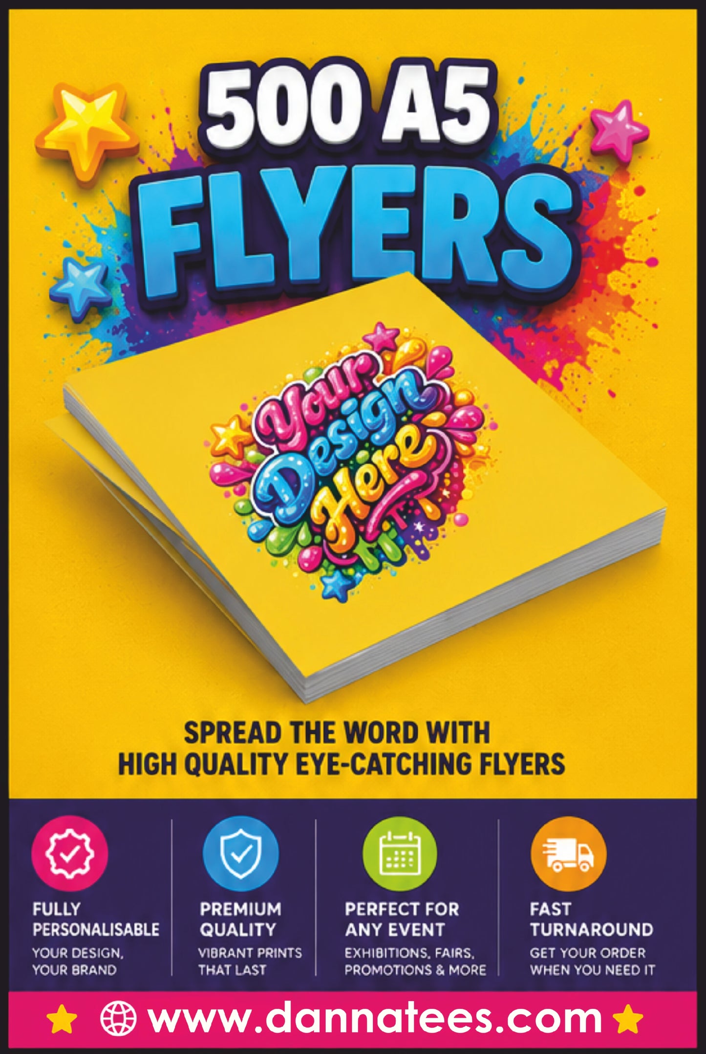 Roller Banner, Table Cloth & A5 Flyers Complete Business Promotion Bundle