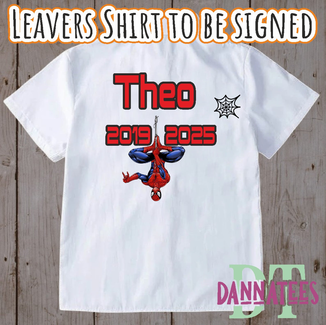 2025 Leavers Shirts to be Signed printed or Glitter sizes from 6 to 16