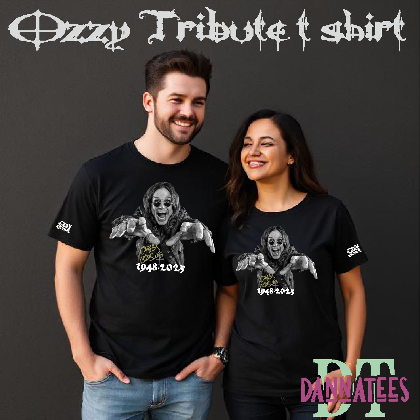 R.I.P OZZY OSBOURNE 1948-2025 Tribute T-shirt Music Fan Unisex, Kids & Lady Fit