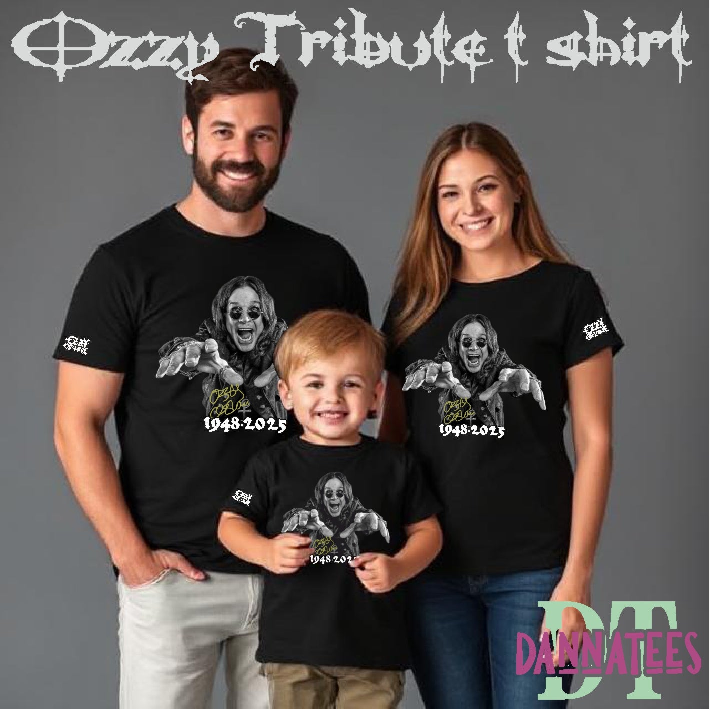 R.I.P OZZY OSBOURNE 1948-2025 Tribute T-shirt Music Fan Unisex, Kids & Lady Fit