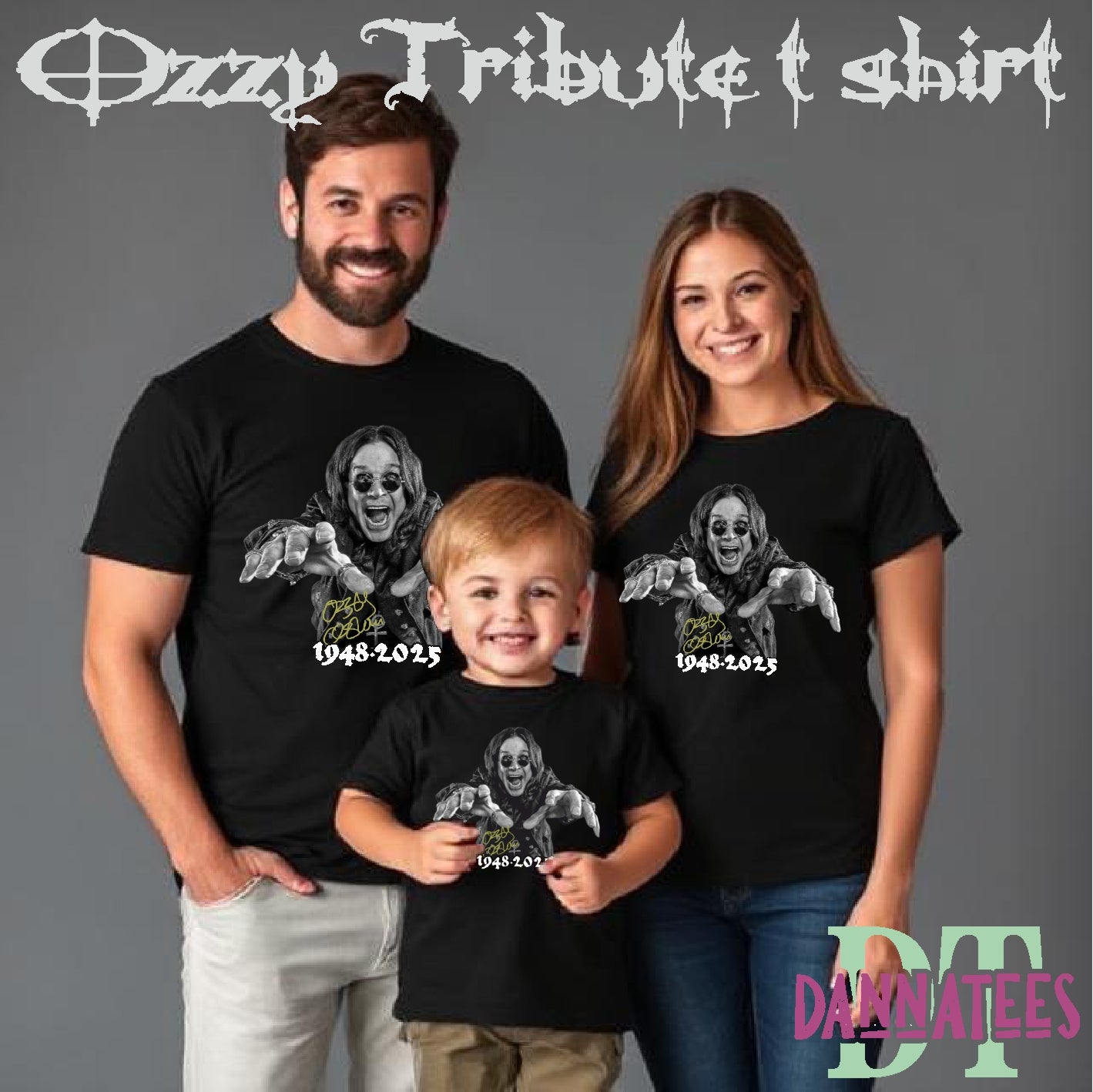 R.I.P OZZY OSBOURNE 1948-2025 Tribute T-shirt Music Fan Unisex, Kids & Lady Fit