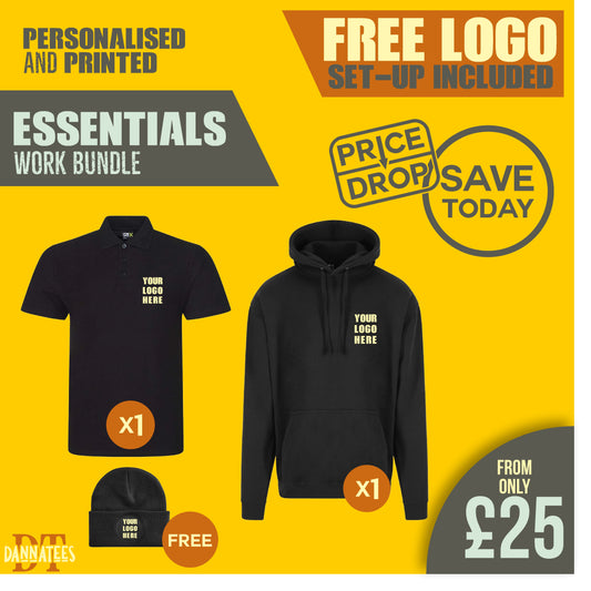 X05 Workwear Package: Custom Printed 1 Hoodie + 1 Polos