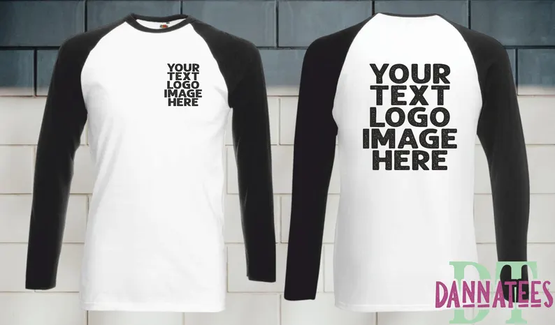 Baseball Long Sleeve Custom Printed T-shirts