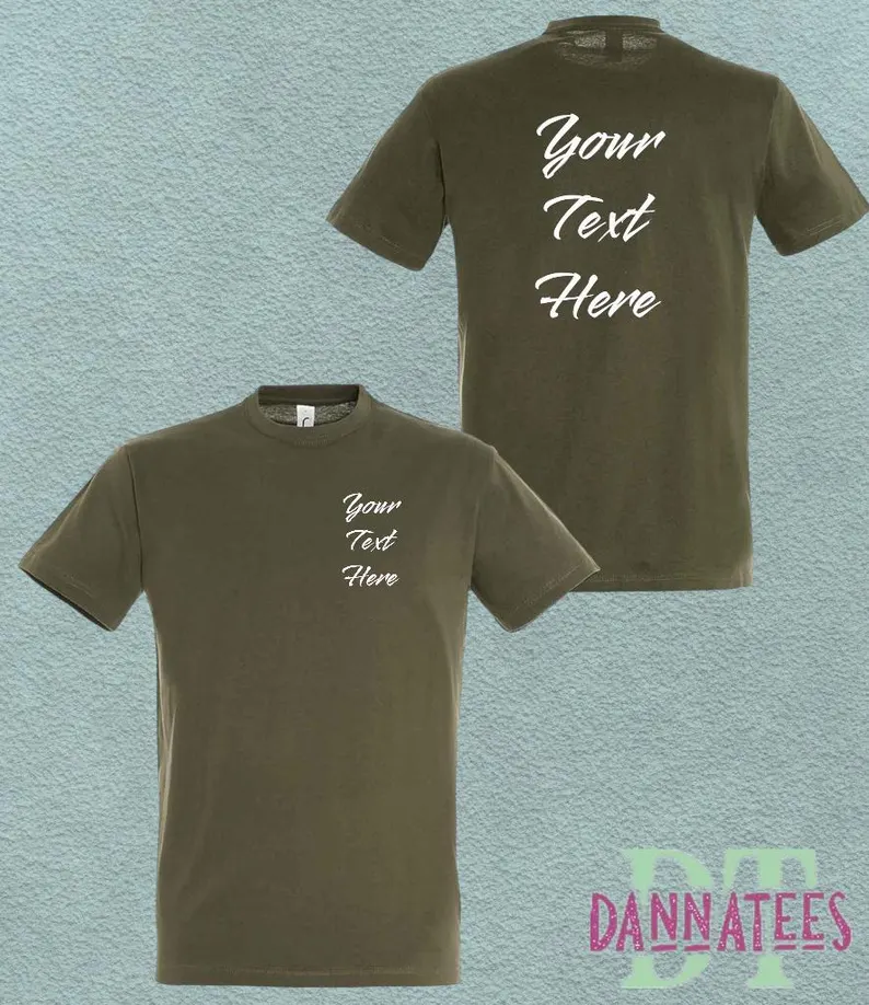Custom Printed Personalised T-shirt