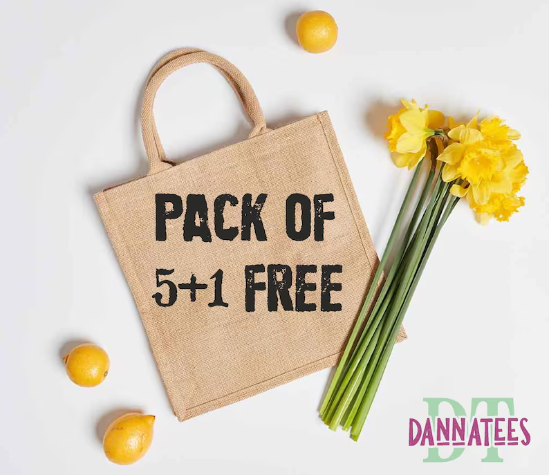 10+1 Westford Mill Printers Jute Classic Tote Bag