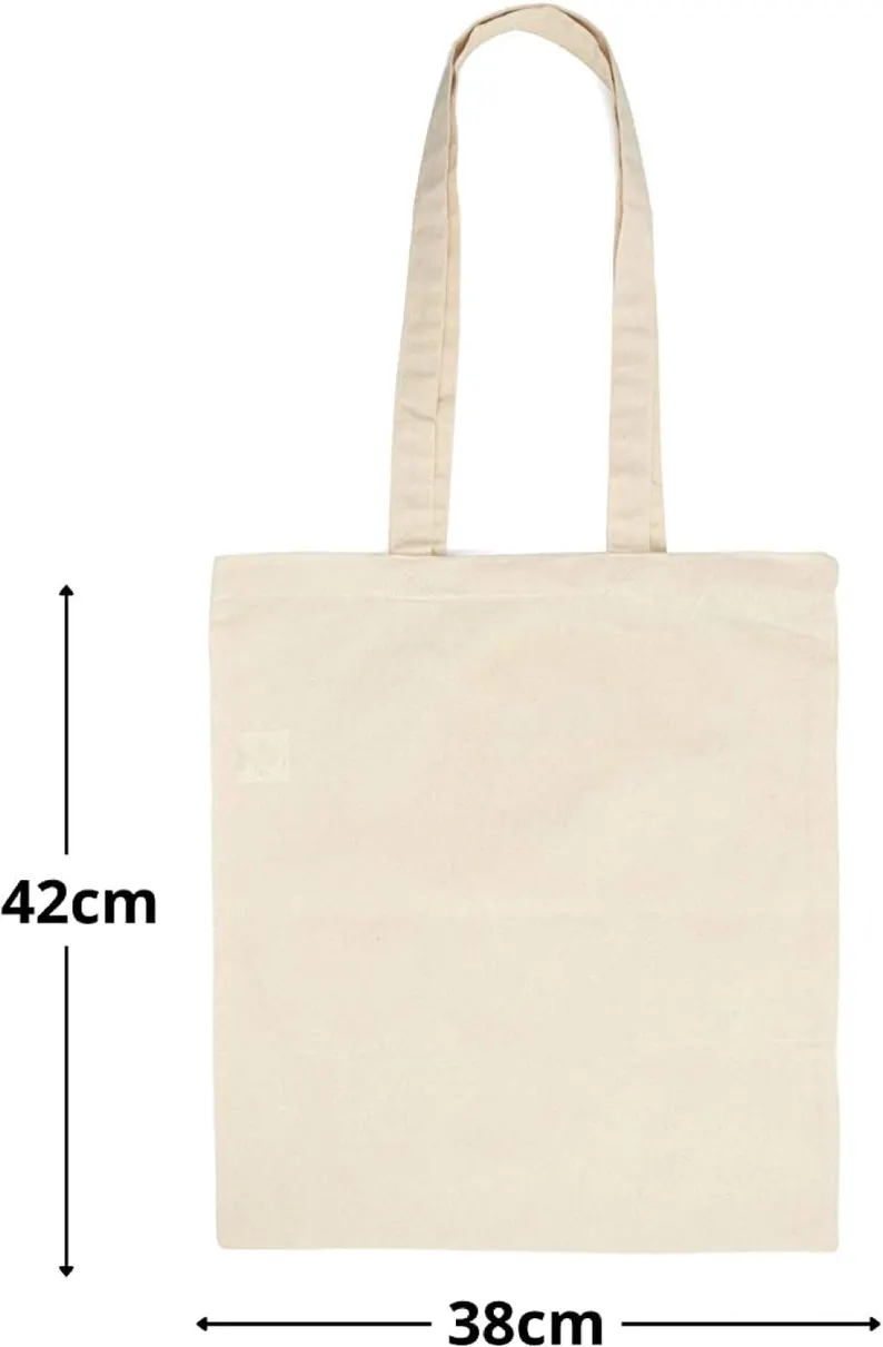 10+1 Free Natural Colour Cotton Eco-Friendly Tote Bag