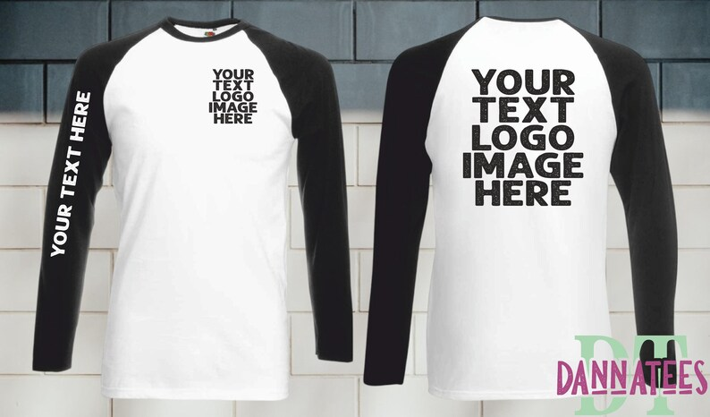 Baseball Long Sleeve Custom Printed T-shirts