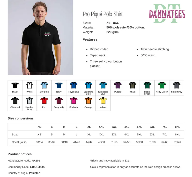 Custom Printed Polo Shirt