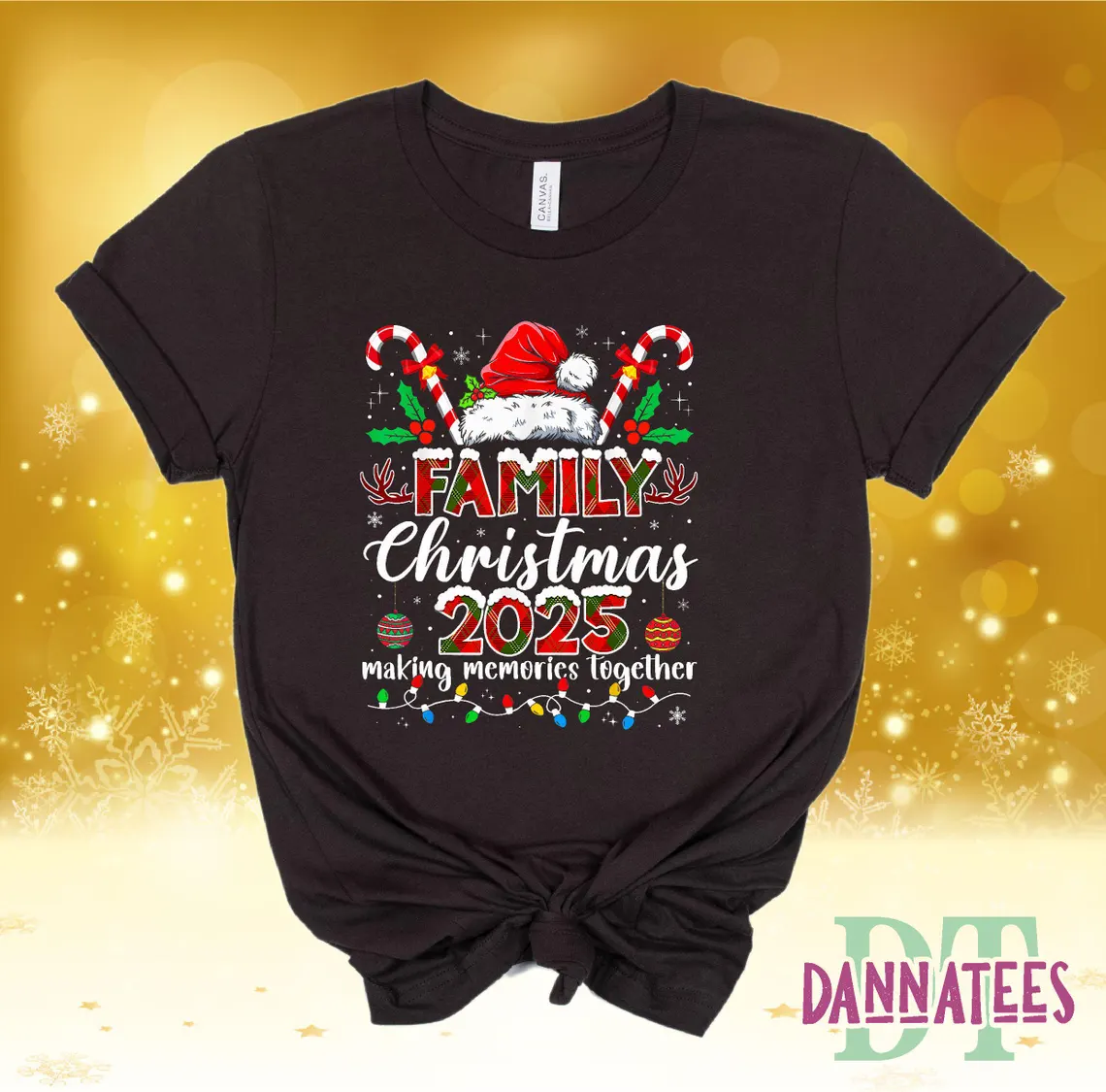 Family Christmas 2025 “Making Memories Together” Matching T-shirts