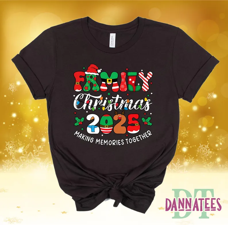 Family Christmas 2025 “Making Memories Together” Matching T-shirts