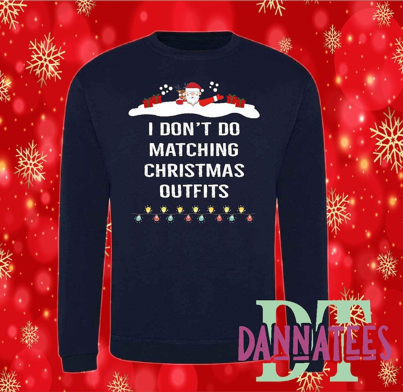 Personalised Family Christmas Sweatshirt Set - Matching Outfits