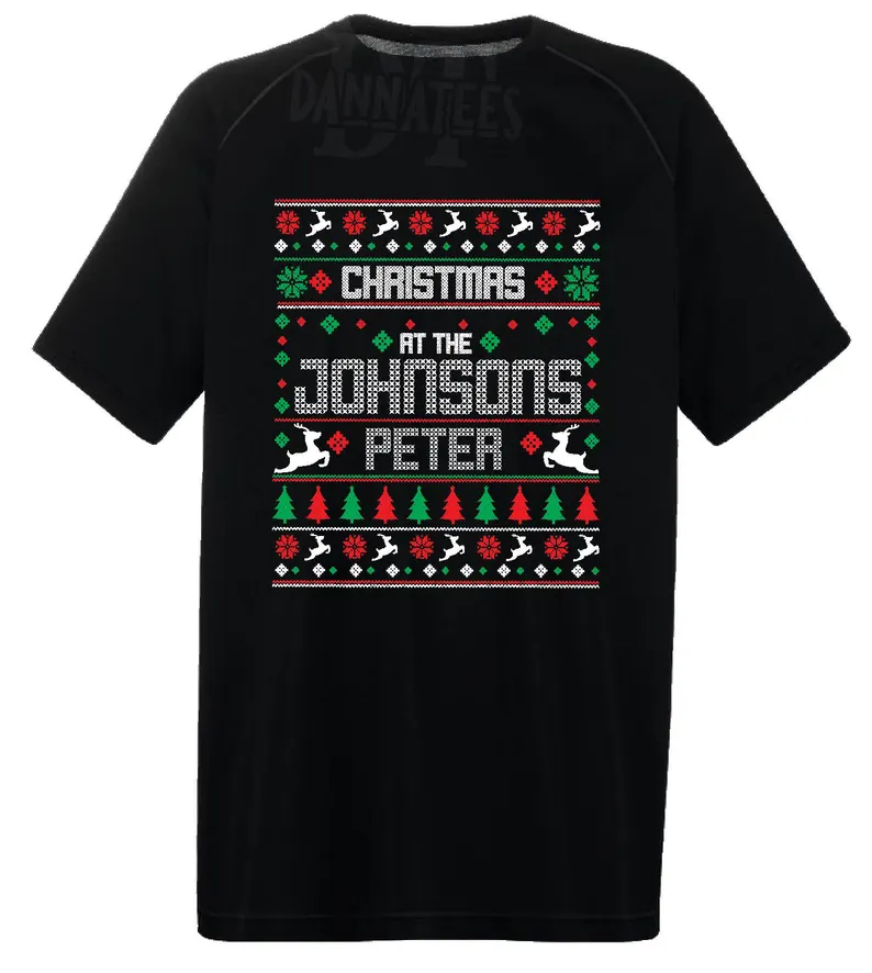 Personalized Family Christmas T-Shirts: Matching Holiday Shirts
