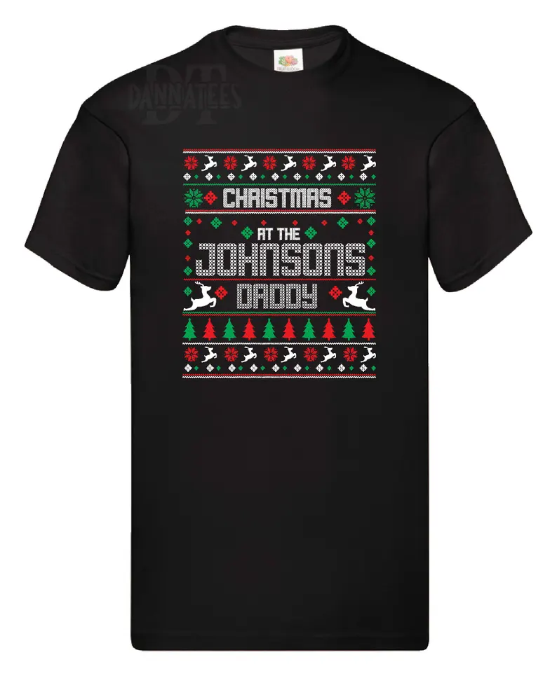 Personalized Family Christmas T-Shirts: Matching Holiday Shirts