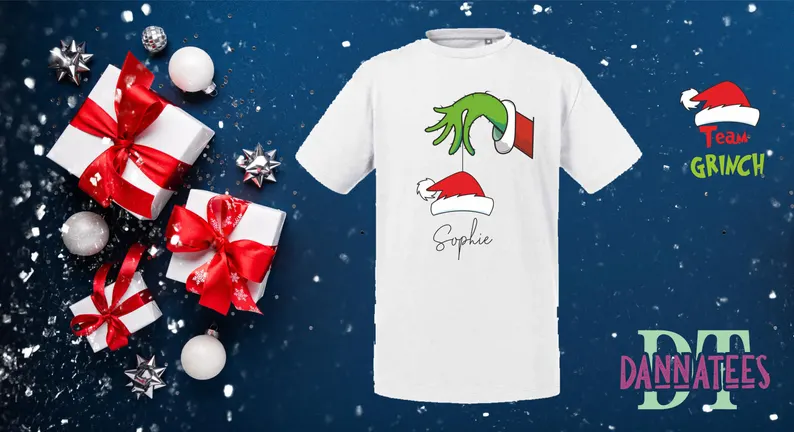 TEAM GRICH with name Family Matching T-shirts Set Men Women Children & Baby Colour white * Unisex from S to 6XL