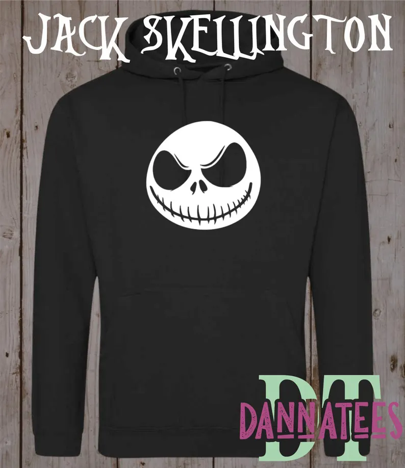 Jack Skellington The Nightmare Before Christmas Tim Burton Hoodie Kids and Unisex Hoodies from S to Size 7XL